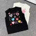 Women's Chanel Heart Pattern Knit Vest with Logo Detail #B46447
