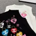 Women's Chanel Heart Pattern Knit Vest with Logo Detail #B46447