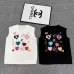 Women's Chanel Heart Pattern Knit Vest with Logo Detail #B46447