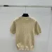 Women's FF Monogram Knit Short Sleeve Crew Neck Top #B62499