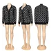 Womens Gucci Burgundy GG Print V Neck  Knit Cardigan Outerwear #A67906
