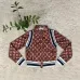 LV Chic Monogram Print Cropped Baseball Jacket #B62491