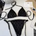 YSL New Style Bikini Swimsuit Corduroy Fabric Two-Piece Set #A68701