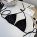 YSL New Style Bikini Swimsuit Corduroy Fabric Two-Piece Set #A68701