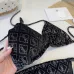 YSL New Style Bikini Swimsuit Corduroy Fabric Two-Piece Set #A68701