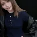 Chanel Monogram Knit Short Sleeve Crew Neck Blouse #B63651