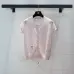 Dior Monogram Knit Short Sleeve Crew Neck Blouse #B63657