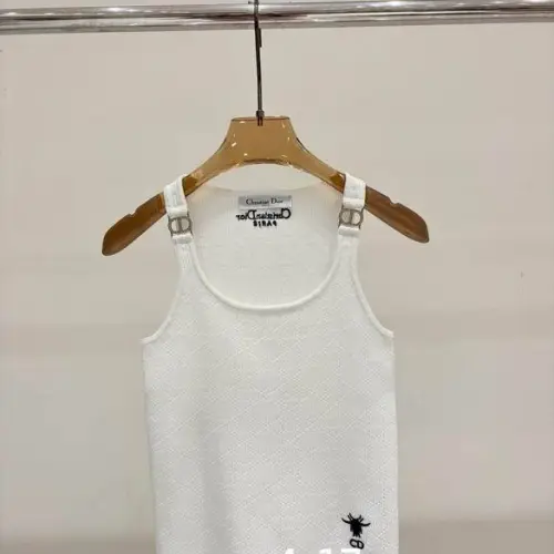 Dior White Knit Tank Top for Women #B66262