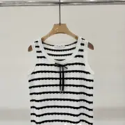 Dior White Knit Tank Top for Women #B66263