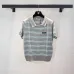 MIUMIU Monogram Knit Short Sleeve Crew Neck Blouse #B63654