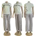 2025 On sale Women's Dior CD Pattern Top and Pants Set with Side Stripe #B47040