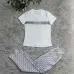 2025 On sale Women's Dior CD Pattern Top and Pants Set with Side Stripe #B47040
