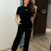 Alo Yoga Women's Loungewear Sets  Signature Logo Design in Black   White with Comfortable Fit for Active Fashionistas #B57305