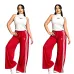 Black Tube Top White Long Skirt Adidas Two‑Piece Outfit #A67834