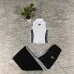 Black Tube Top White Long Skirt Adidas Two‑Piece Outfit #A67834