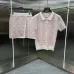 Casablanca Style Knit Polo Top & Skirt Set, S-XL #B63510