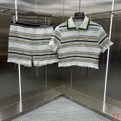Casablanca Style Knit Polo Top & Skirt Set, S-XL #B63513