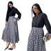 Dior Long-Sleeve Shirt with CD Print Maxi Skirt #B46523