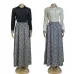 Dior Long-Sleeve Shirt with CD Print Maxi Skirt #B46523