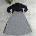 Dior Long-Sleeve Shirt with CD Print Maxi Skirt #B46523