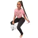Prada Two-piece set including a new cross-border European and American independent website high street fashion brand letter-printed short-sleeved T-shirt and long pants #B64629
