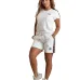 Sale Gucci Embossed Short Set with Contrast Side Panels #B47043