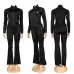 Special Offer Alo Yoga Women's Loungewear Sets Signature Logo Design in Black White with Comfortable Fit for Active Fashionistas #B58984