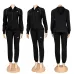Special Offer Alo Yoga Women's Loungewear Sets Signature Logo Design in Black White with Comfortable Fit for Active Fashionistas #B58985