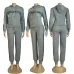 Women's Dior CD Pattern Hoodie and Pants Set with Side Stripe #B47042