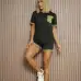 Women's Gucci GG Pattern T-Shirt  Shorts Set #B46472