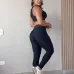 new fashion alo yoga sports vest pants running fitness waist-tightening women's clothing two-piece set #B47683