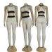 new fashion alo yoga sports vest pants running fitness waist-tightening women's clothing two-piece set #B47684